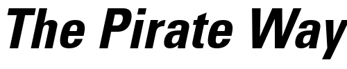 Font : PartnerCondensed-BoldOblique Custom Text : The Pirate Way Test your own text here Click to download or to view this font on a tshirt that can be custom printed in Bali