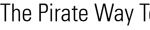 Font : PartnerCondensedLight-Normal Custom Text : The Pirate Way Test your own text here Click to download or to view this font on a tshirt that can be custom printed in Bali
