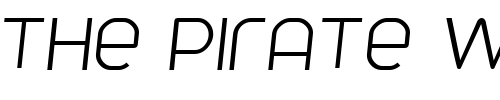 Font : Parvoflavin-Light-Skew Custom Text : The Pirate Way Test your own text here Click to download or to view this font on a tshirt that can be custom printed in Bali