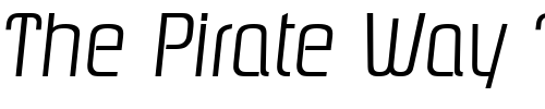 Font : Pasadena-LightIta Custom Text : The Pirate Way Test your own text here Click to download or to view this font on a tshirt that can be custom printed in Bali