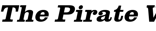 Font : PaulineBeckerWide-Bold-Italic Custom Text : The Pirate Way Test your own text here Click to download or to view this font on a tshirt that can be custom printed in Bali