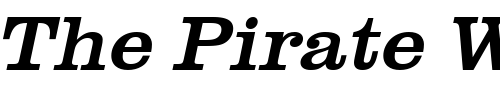 Font : PaulineBeckerWide-Italic Custom Text : The Pirate Way Test your own text here Click to download or to view this font on a tshirt that can be custom printed in Bali