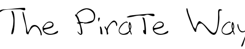 Font : PawSSK-Regular Custom Text : The Pirate Way Test your own text here Click to download or to view this font on a tshirt that can be custom printed in Bali