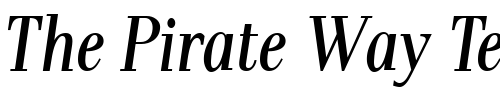 Font : Pax-Cond-Italic Custom Text : The Pirate Way Test your own text here Click to download or to view this font on a tshirt that can be custom printed in Bali