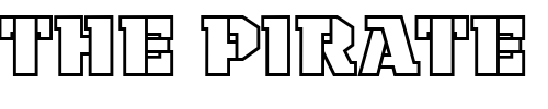 Font : Payload-Outline Custom Text : The Pirate Way Test your own text here Click to download or to view this font on a tshirt that can be custom printed in Bali
