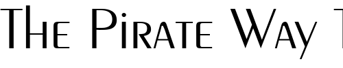 Font : PeilotLightDB-Normal Custom Text : The Pirate Way Test your own text here Click to download or to view this font on a tshirt that can be custom printed in Bali