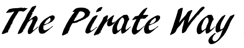 Font : PendryScrD Custom Text : The Pirate Way Test your own text here Click to download or to view this font on a tshirt that can be custom printed in Bali