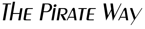 Font : PenultimateLightItal-Regular Custom Text : The Pirate Way Test your own text here Click to download or to view this font on a tshirt that can be custom printed in Bali