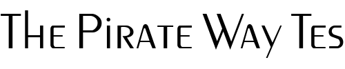 Font : PenyaeLight Custom Text : The Pirate Way Test your own text here Click to download or to view this font on a tshirt that can be custom printed in Bali