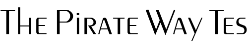 Font : PenyaeLight-Regular Custom Text : The Pirate Way Test your own text here Click to download or to view this font on a tshirt that can be custom printed in Bali