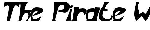 Font : PeppertreeSSK-BoldItalic Custom Text : The Pirate Way Test your own text here Click to download or to view this font on a tshirt that can be custom printed in Bali