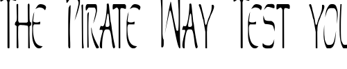 Font : Perdition-Condensed Custom Text : The Pirate Way Test your own text here Click to download or to view this font on a tshirt that can be custom printed in Bali