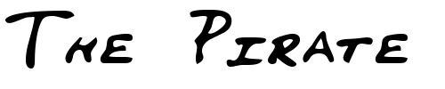 Font : PerkinsHand-Regular Custom Text : The Pirate Way Test your own text here Click to download or to view this font on a tshirt that can be custom printed in Bali