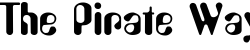 Font : PerkleDisplaySSK-Regular Custom Text : The Pirate Way Test your own text here Click to download or to view this font on a tshirt that can be custom printed in Bali