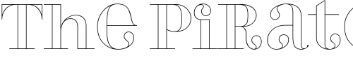 Font : PerlaAlternate-Outline Custom Text : The Pirate Way Test your own text here Click to download or to view this font on a tshirt that can be custom printed in Bali