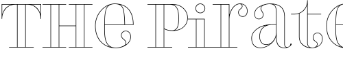 Font : PerlaOutline Custom Text : The Pirate Way Test your own text here Click to download or to view this font on a tshirt that can be custom printed in Bali
