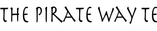 Font : PerseusCondensed Custom Text : The Pirate Way Test your own text here Click to download or to view this font on a tshirt that can be custom printed in Bali
