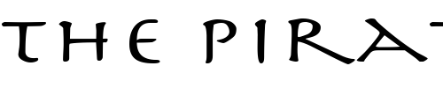 Font : PerseusExtended Custom Text : The Pirate Way Test your own text here Click to download or to view this font on a tshirt that can be custom printed in Bali