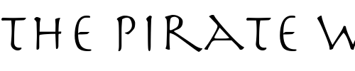 Font : PerseusLight Custom Text : The Pirate Way Test your own text here Click to download or to view this font on a tshirt that can be custom printed in Bali