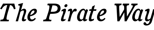 Font : PerspectiveMediumSSK-Italic Custom Text : The Pirate Way Test your own text here Click to download or to view this font on a tshirt that can be custom printed in Bali