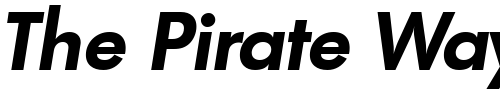 Font : PeterBecker-Bold-Italic Custom Text : The Pirate Way Test your own text here Click to download or to view this font on a tshirt that can be custom printed in Bali