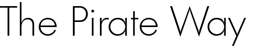 Font : PeterBecker-ExtraLight Custom Text : The Pirate Way Test your own text here Click to download or to view this font on a tshirt that can be custom printed in Bali
