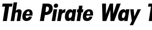 Font : PeterBeckerCond-Bold-Italic Custom Text : The Pirate Way Test your own text here Click to download or to view this font on a tshirt that can be custom printed in Bali