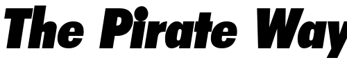Font : PeterBeckerCond-Heavy-Italic Custom Text : The Pirate Way Test your own text here Click to download or to view this font on a tshirt that can be custom printed in Bali