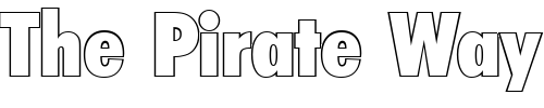 Font : PeterBeckerCondOutline-ExtraBold-Regular Custom Text : The Pirate Way Test your own text here Click to download or to view this font on a tshirt that can be custom printed in Bali
