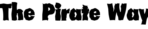 Font : PeterBeckerCondRandom-Heavy-Regular Custom Text : The Pirate Way Test your own text here Click to download or to view this font on a tshirt that can be custom printed in Bali