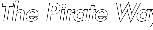 Font : PeterBeckerOutline-Medium-Italic Custom Text : The Pirate Way Test your own text here Click to download or to view this font on a tshirt that can be custom printed in Bali