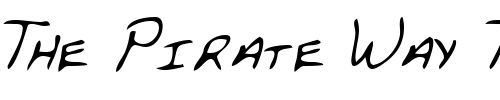 Font : PetersHand-Regular Custom Text : The Pirate Way Test your own text here Click to download or to view this font on a tshirt that can be custom printed in Bali