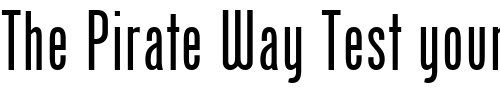 Font : Phenix-American Custom Text : The Pirate Way Test your own text here Click to download or to view this font on a tshirt that can be custom printed in Bali