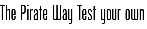 Font : Phoenix-American Custom Text : The Pirate Way Test your own text here Click to download or to view this font on a tshirt that can be custom printed in Bali