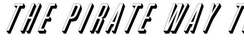 Font : Phoenix-D-Italic Custom Text : The Pirate Way Test your own text here Click to download or to view this font on a tshirt that can be custom printed in Bali