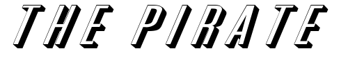 Font : Phoenix-Extended-D-Italic Custom Text : The Pirate Way Test your own text here Click to download or to view this font on a tshirt that can be custom printed in Bali