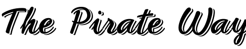 Font : PhoenixScript-Upr--Shadowed Custom Text : The Pirate Way Test your own text here Click to download or to view this font on a tshirt that can be custom printed in Bali