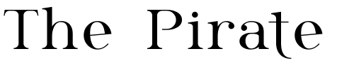 Font : Phosphorus-Selenide Custom Text : The Pirate Way Test your own text here Click to download or to view this font on a tshirt that can be custom printed in Bali