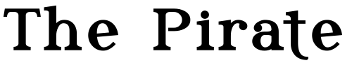 Font : Phosphorus-Triselenide Custom Text : The Pirate Way Test your own text here Click to download or to view this font on a tshirt that can be custom printed in Bali