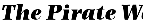 Font : Photina-MT-Ultra-Bold-Italic Custom Text : The Pirate Way Test your own text here Click to download or to view this font on a tshirt that can be custom printed in Bali