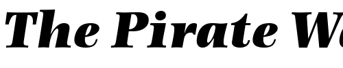 Font : PhotinaMT-UltraBold-Italic Custom Text : The Pirate Way Test your own text here Click to download or to view this font on a tshirt that can be custom printed in Bali