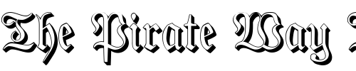 Font : PhraxturedShadowed Custom Text : The Pirate Way Test your own text here Click to download or to view this font on a tshirt that can be custom printed in Bali