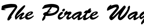 Font : PhuongThao-1 Custom Text : The Pirate Way Test your own text here Click to download or to view this font on a tshirt that can be custom printed in Bali