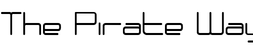 Font : PhutureRndClsd-Bold Custom Text : The Pirate Way Test your own text here Click to download or to view this font on a tshirt that can be custom printed in Bali