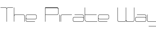 Font : PhutureRndClsd-Fine Custom Text : The Pirate Way Test your own text here Click to download or to view this font on a tshirt that can be custom printed in Bali
