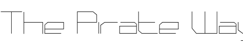 Font : PhutureSqrdClsd-Fine Custom Text : The Pirate Way Test your own text here Click to download or to view this font on a tshirt that can be custom printed in Bali