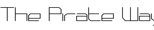 Font : PhutureSqrdClsd-Plain Custom Text : The Pirate Way Test your own text here Click to download or to view this font on a tshirt that can be custom printed in Bali