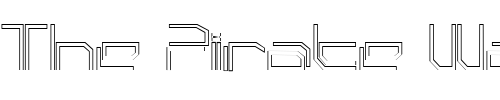 Font : PhutureSqrdOpen-Outline Custom Text : The Pirate Way Test your own text here Click to download or to view this font on a tshirt that can be custom printed in Bali