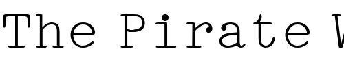 Font : Pica Custom Text : The Pirate Way Test your own text here Click to download or to view this font on a tshirt that can be custom printed in Bali