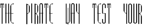 Font : Picassos Custom Text : The Pirate Way Test your own text here Click to download or to view this font on a tshirt that can be custom printed in Bali